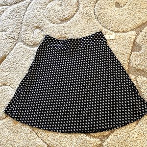 Talbots A-line Floral Print Skirt